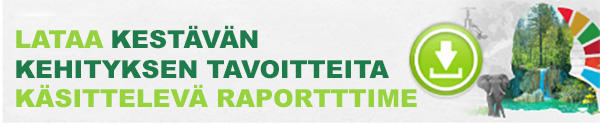 Sustainable Developments Goals download button in Finnish